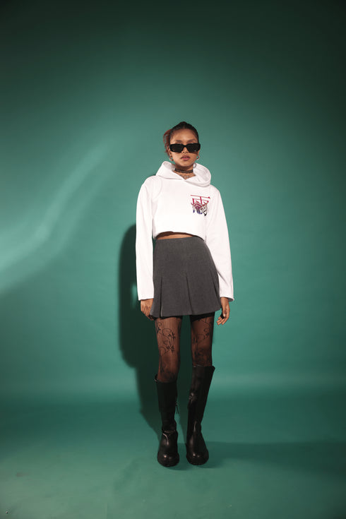 Cyborg Ninja Cropped Hoodie