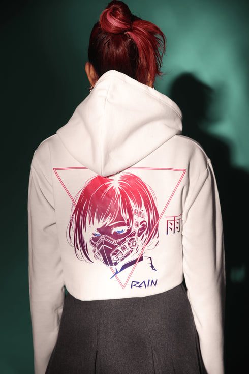 Cyborg Ninja Cropped Hoodie