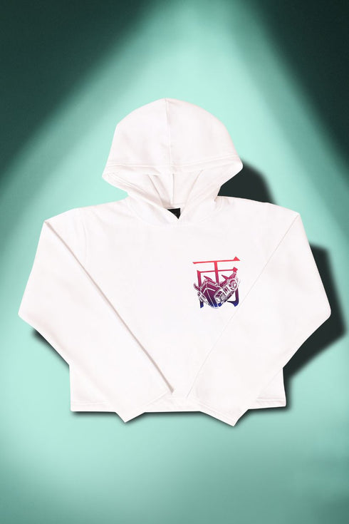 Cyborg Ninja Cropped Hoodie