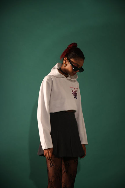 Cyborg Ninja Cropped Hoodie