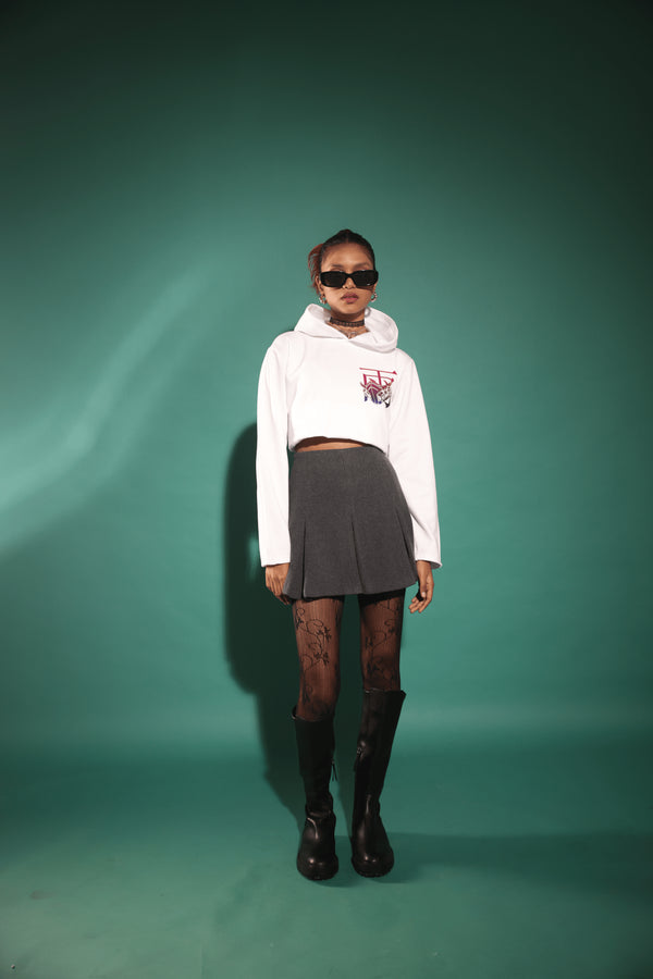 Cyborg Ninja Cropped Hoodie